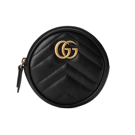 gucci purse with heart on back|Gucci coin purse black.